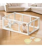 Amazon | fxw AuraSpace アクリル室内用犬用サークル 子犬・小型犬向け